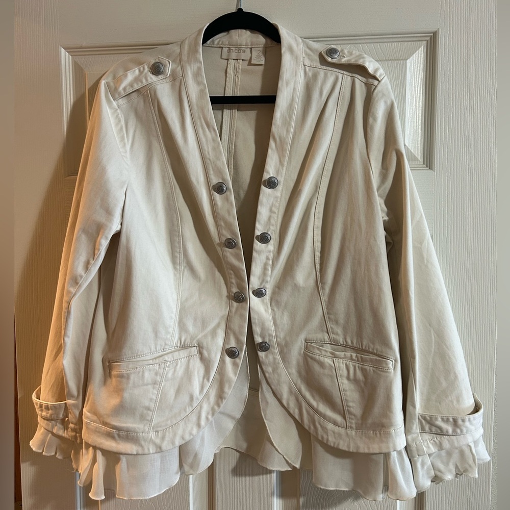 Cream Chico’s jacket